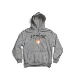 STAYHOME mit Hamster Hoodie