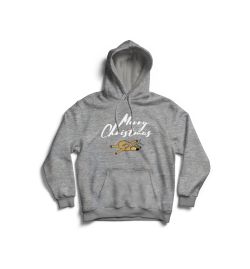 Merry Christmas Plattes Rentier Hoodie